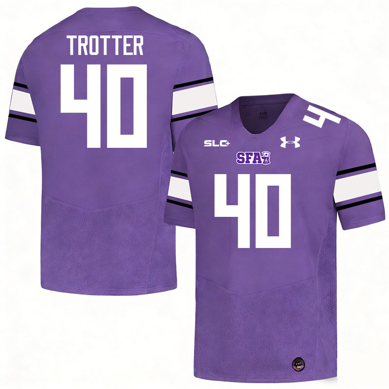Stephen F. Austin Lumberjacks #40 Jeremiah Trotter College Football Jerseys,Uniforms-Purple